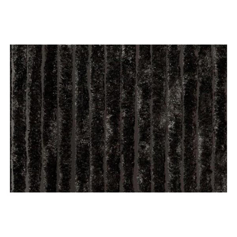 Load image into Gallery viewer, Wicotex kattenstaart deurgordijn 90x220 zwart 100% polypropyleen