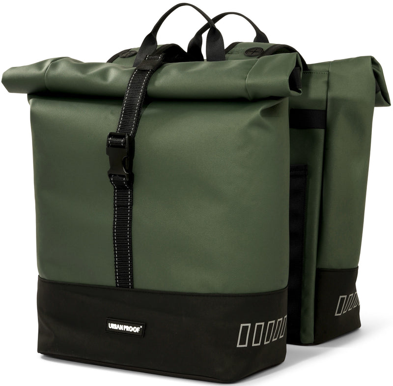 Load image into Gallery viewer, Urbanproof tas double roll up recycle 38l groen