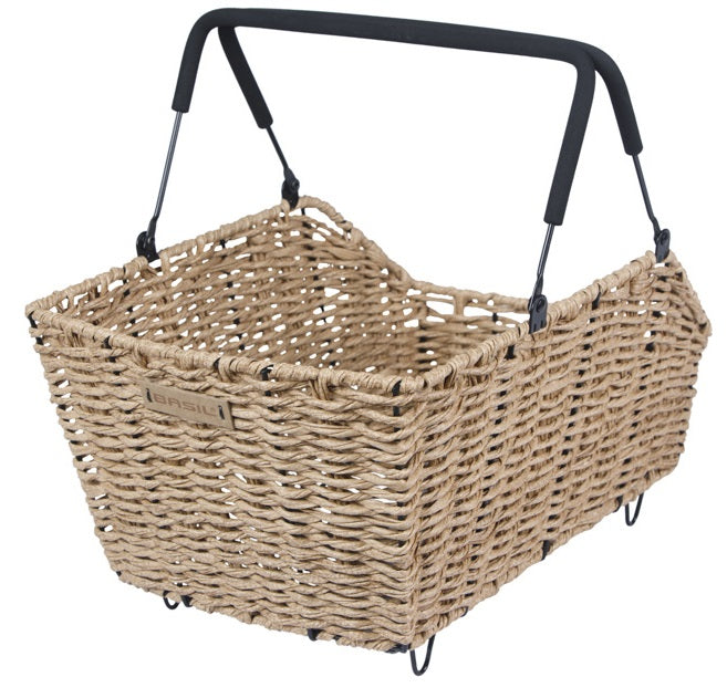 Load image into Gallery viewer, Basil fietsmand cento rattan look multi system 40 x 25 x 12 cm - seagrass