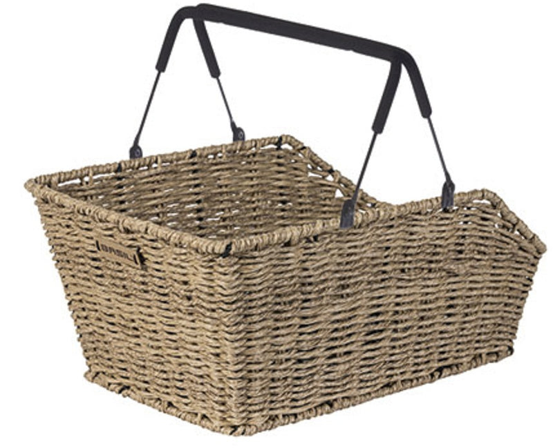 Load image into Gallery viewer, Basil fietsmand cento rattan look multi system 40 x 25 x 12 cm - seagrass