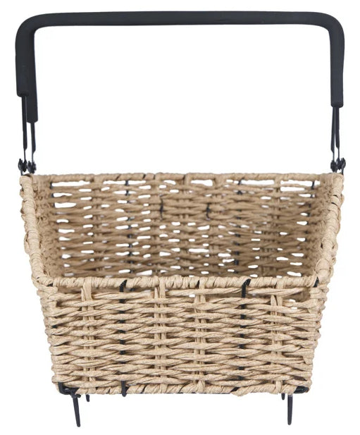 Load image into Gallery viewer, Basil fietsmand cento rattan look multi system 40 x 25 x 12 cm - seagrass