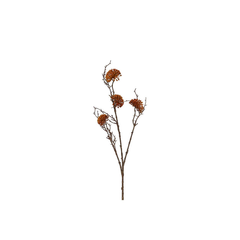 Afbeelding laden in galerijviewer, Countryfield kunstbloem helix oranje 75x13x6,5cm