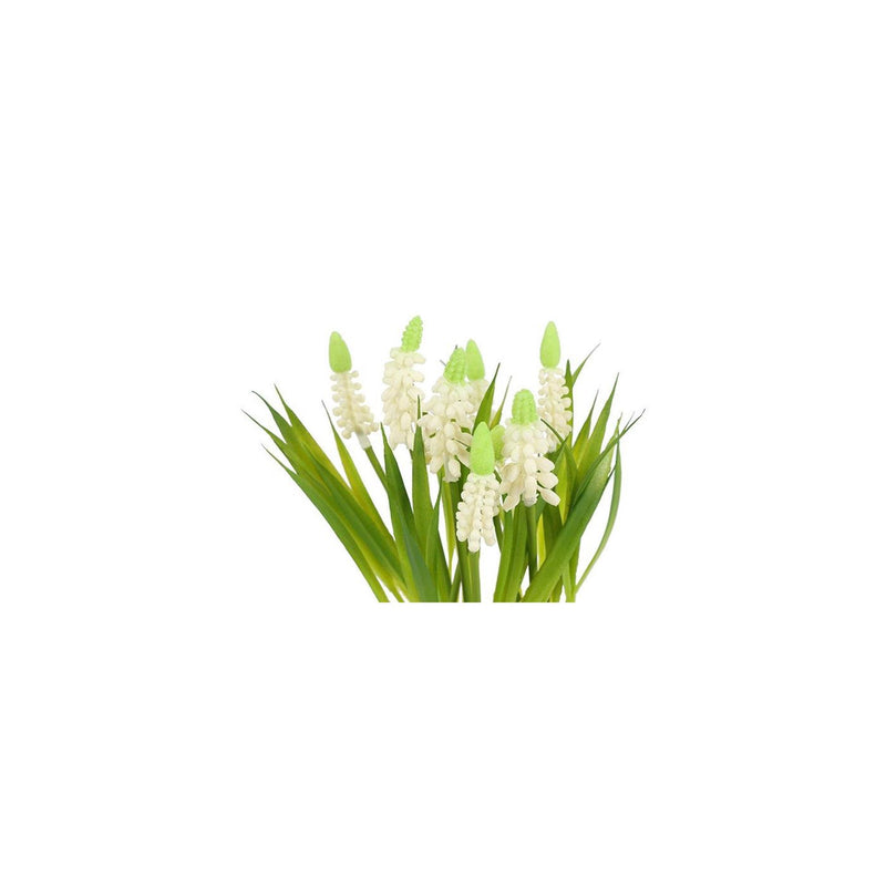 Load image into Gallery viewer, Countryfield kunstbloem in pot muscari wit 12x17x28cm