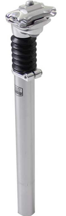 Load image into Gallery viewer, Zadelpen verend atb zilver 27.2 alu