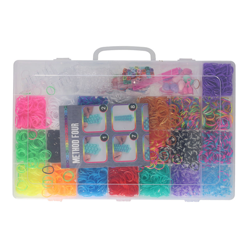 Load image into Gallery viewer, Paulinda loom opbergbox creatief speelgoed 5000dlg kleurrijke loombandjes.