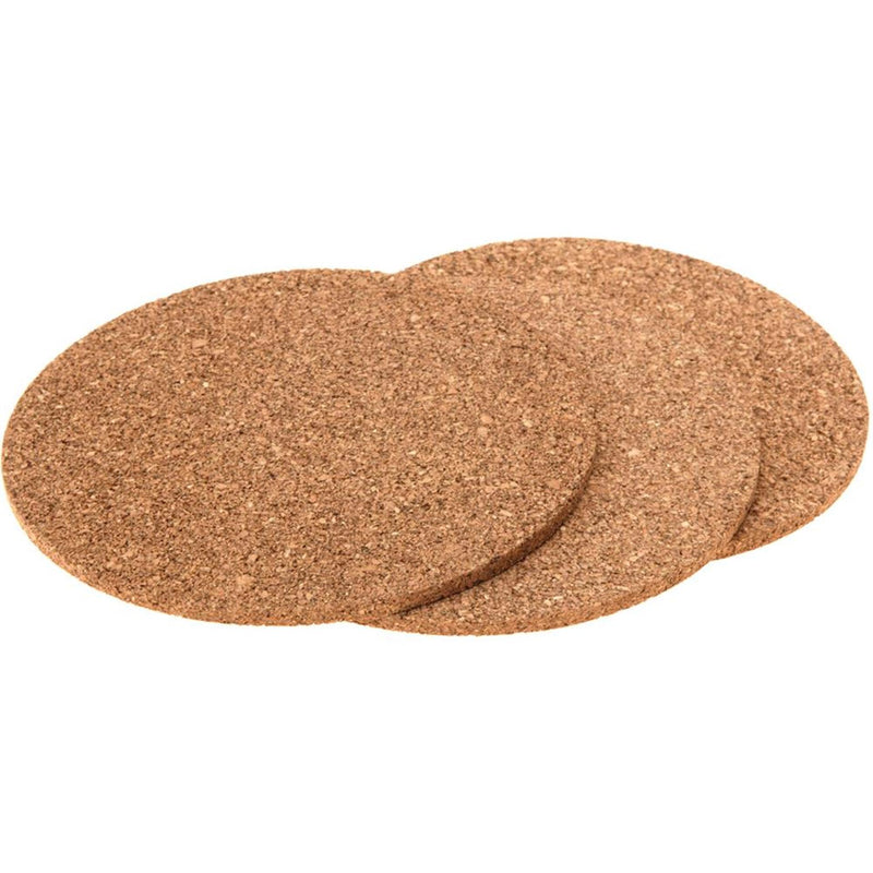Afbeelding laden in galerijviewer, Excellent houseware onderzetters kurk rond set a 3 stuks dia20cm