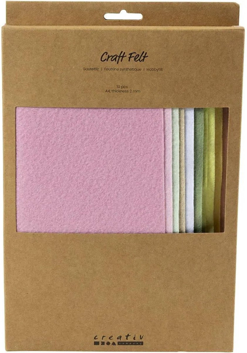 Load image into Gallery viewer, Creativ company hobbyvilt a4 dikte 2mm pastelkleuren - 10st.