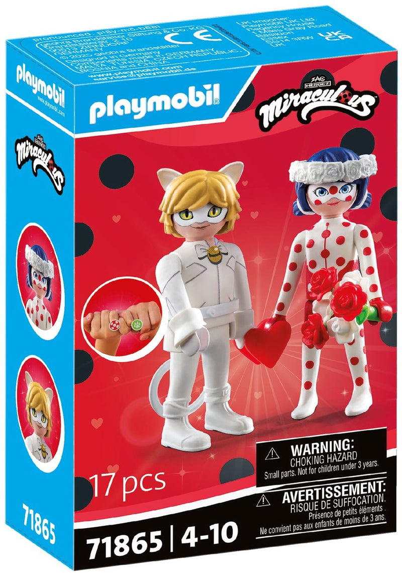 Load image into Gallery viewer, Playmobil miraculous droombruiloft van ladybug cat noir - 71865