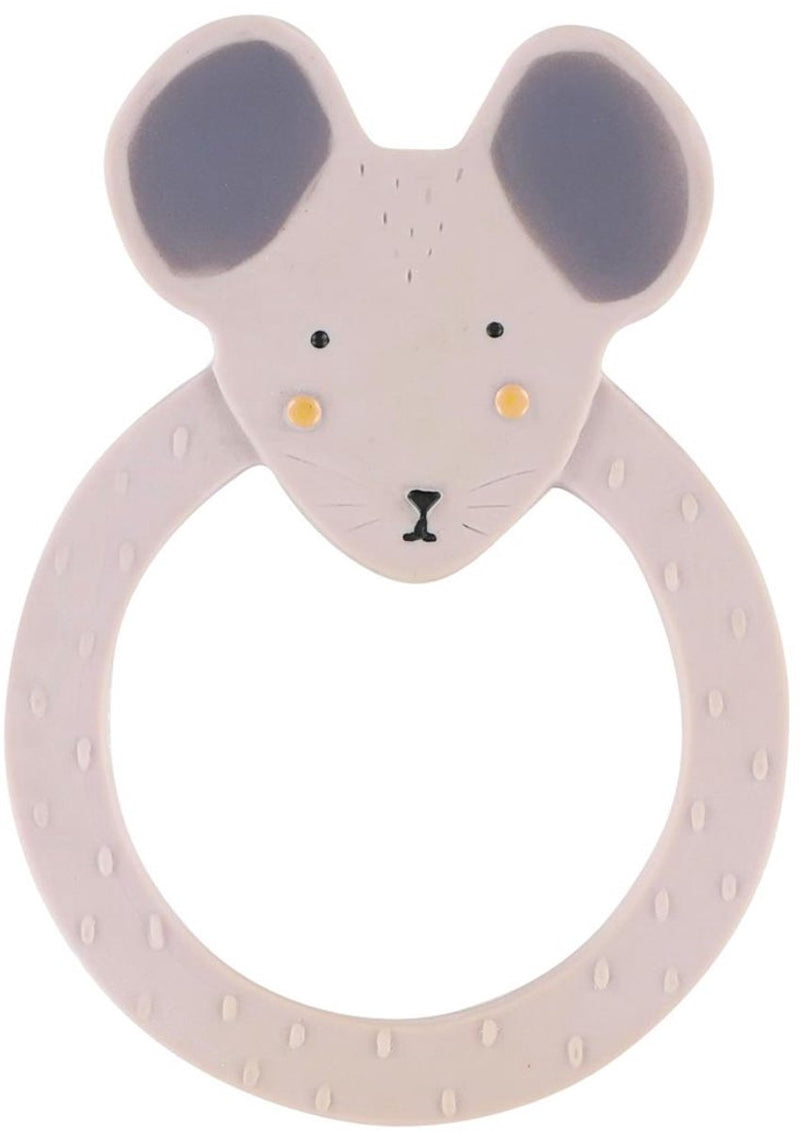 Afbeelding laden in galerijviewer, Trixie natuurlijk rubber ronde bijtring - mrs. mouse