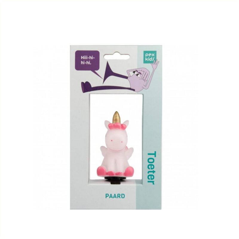 Load image into Gallery viewer, Fietshoorn pexkids paard - wit