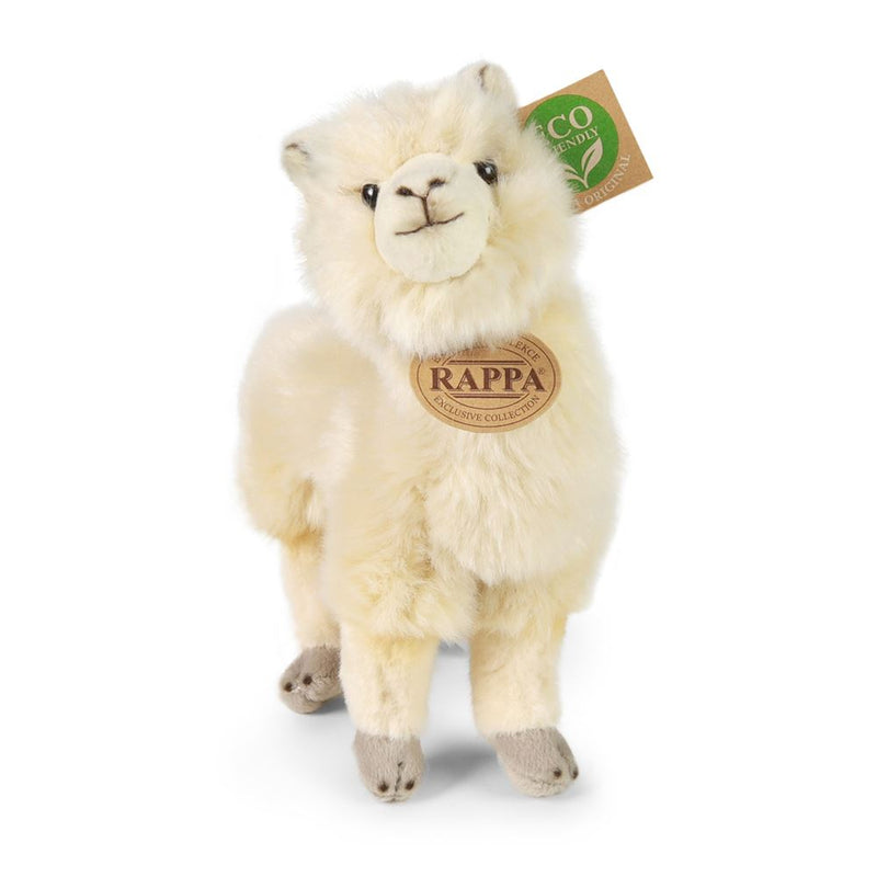 Afbeelding laden in galerijviewer, Pluche witte alpaca 23 cm eco-vriende