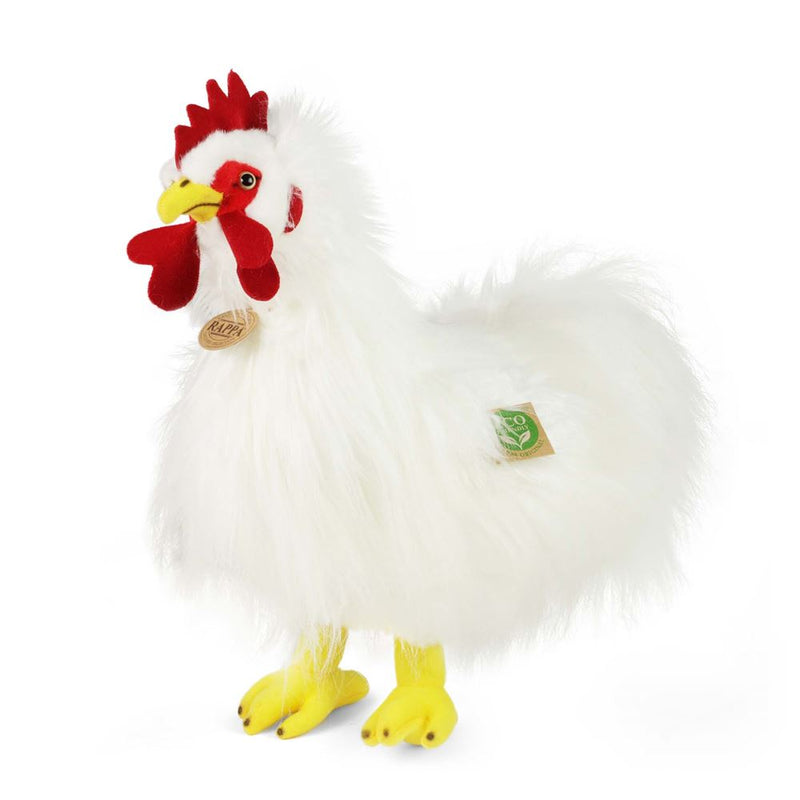 Load image into Gallery viewer, Pluche witte haan 33 cm eco-friendly
