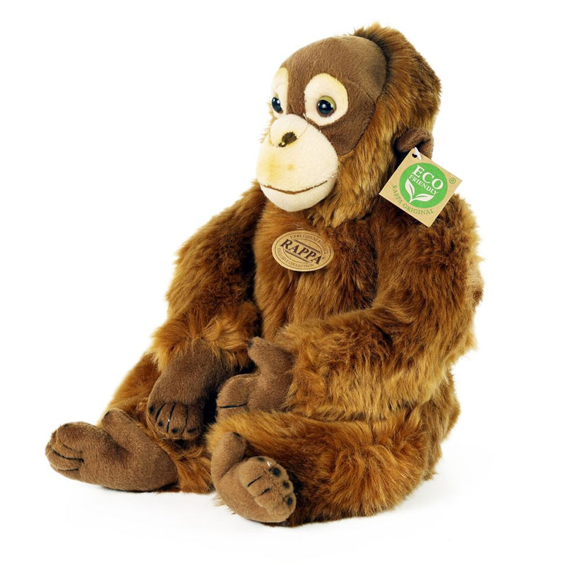 Afbeelding laden in galerijviewer, Pluche aap orang-oetan 27 cm eco-vriende