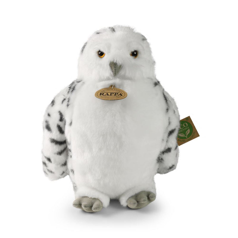 Load image into Gallery viewer, Pluche witte uil 28 cm eco-vriendelijk
