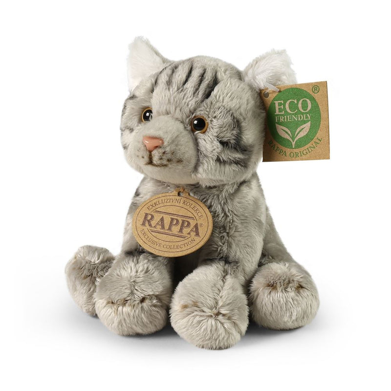 Load image into Gallery viewer, Pluche grijze kat 14 cm eco-friendly