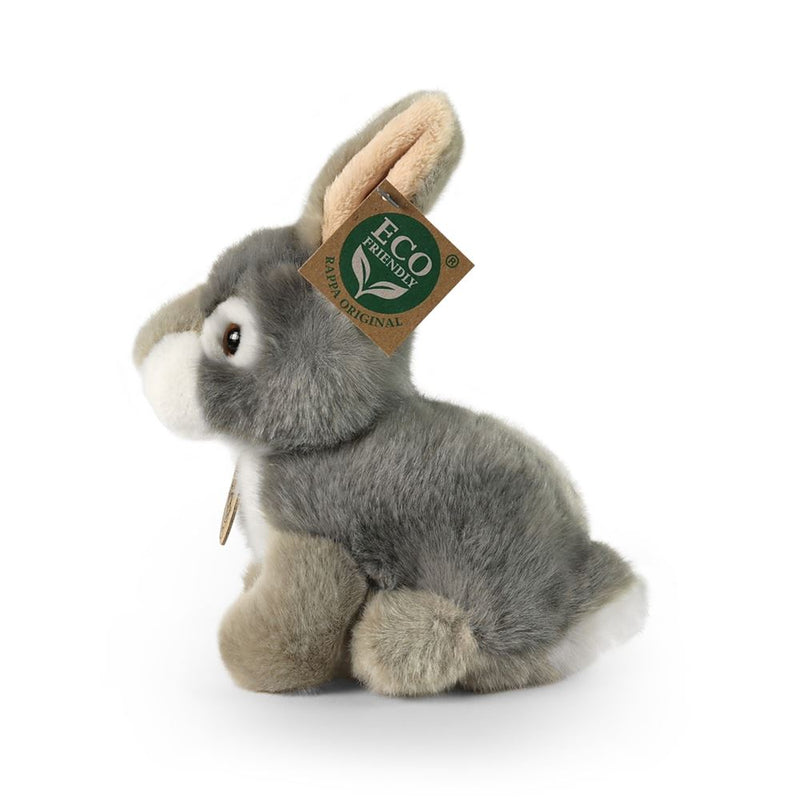 Load image into Gallery viewer, Pluche grijs konijn 16 cm eco-vriendelij