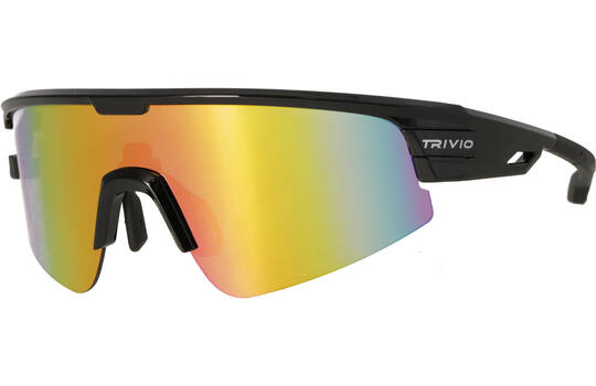 Afbeelding laden in galerijviewer, Trivio - fietsbril octo zwart revo roze + adapterstuk voor glazen op sterkte