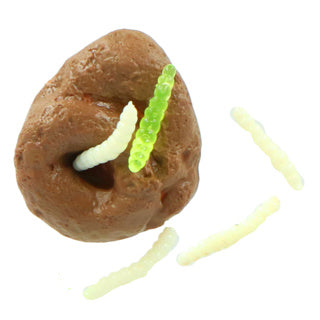 Afbeelding laden in galerijviewer, Amazing cool squishy drol met maden | 12 stuks