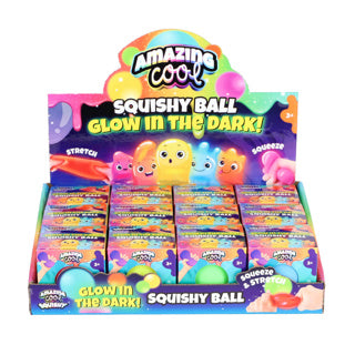 Load image into Gallery viewer, Amazing cool squishy bal glow in the dark assorti kleuren | 12 stuks