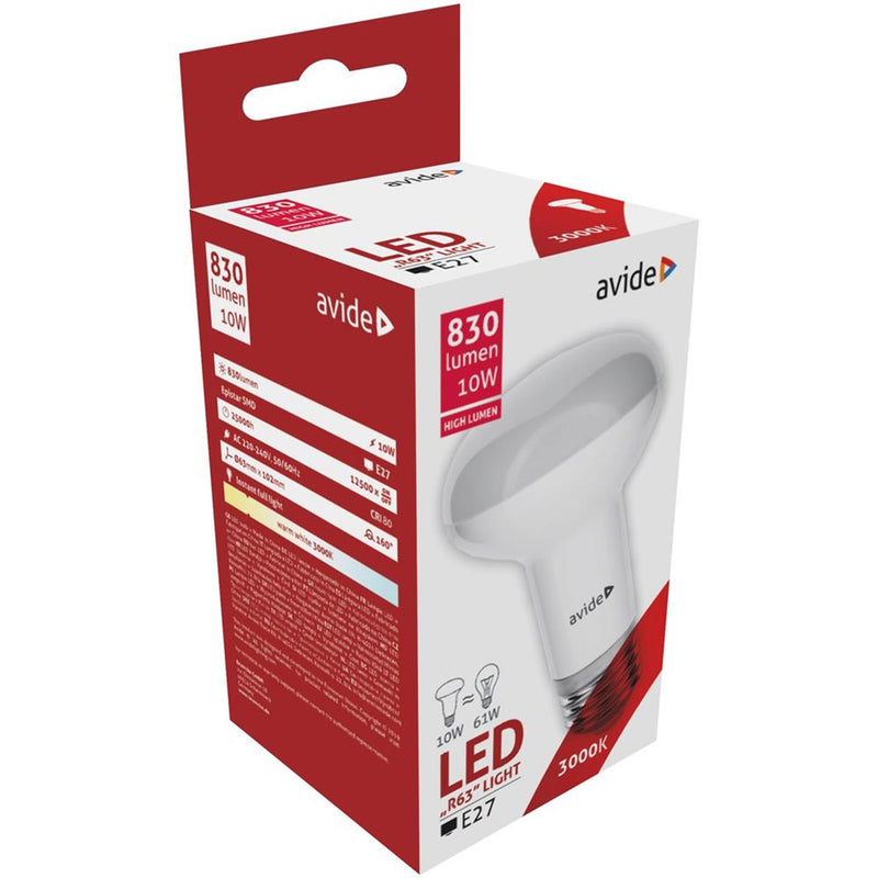Load image into Gallery viewer, Avide led r63 10w e27 3000k 830 lumen