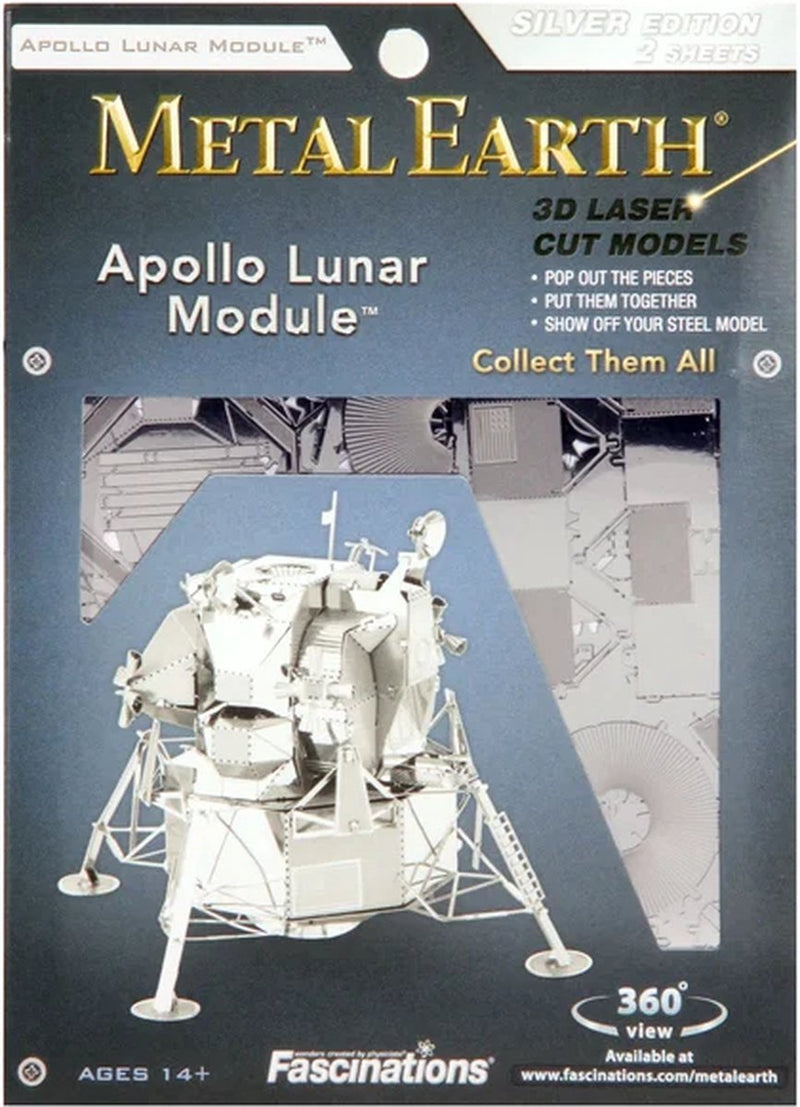 Load image into Gallery viewer, Metal earth apollo lunar module zilver editie