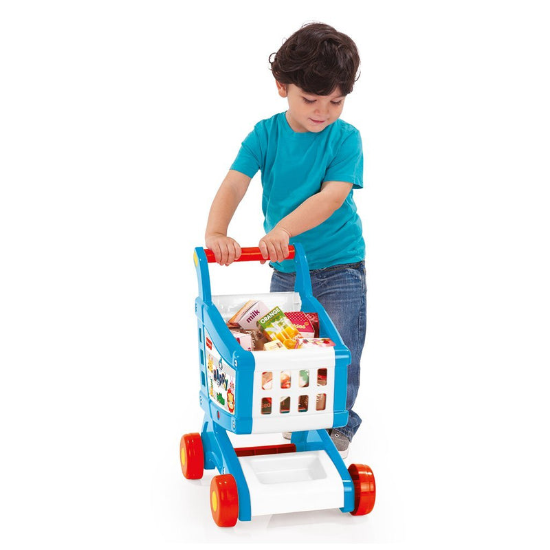 Load image into Gallery viewer, Dolu fisher price boodschappenkar + accessoires wit blauw rood