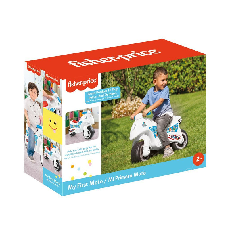 Load image into Gallery viewer, Dolu fisher price loopmotor wit blauw rood