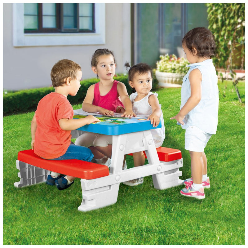 Load image into Gallery viewer, Dolu fisher price picknicktafel rood wit blauw