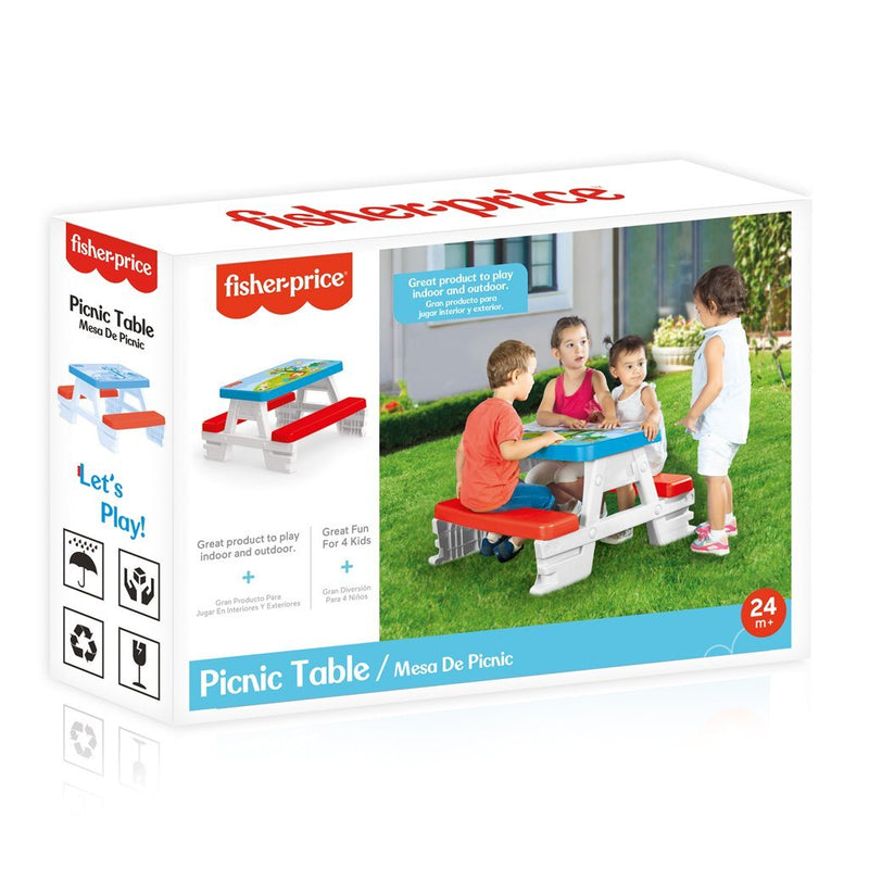Load image into Gallery viewer, Dolu fisher price picknicktafel rood wit blauw