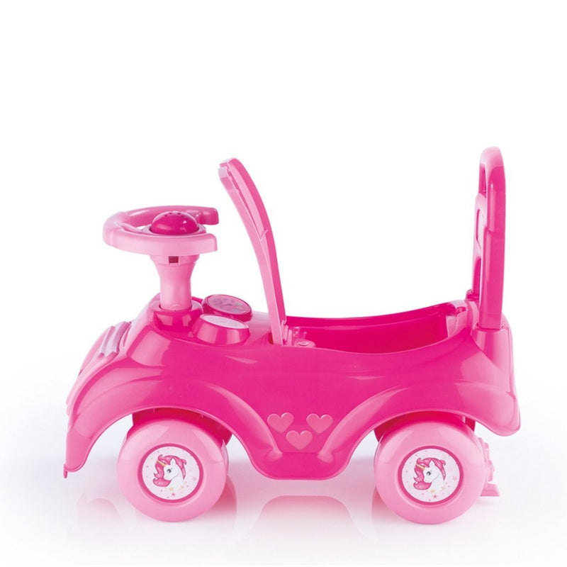 Afbeelding laden in galerijviewer, Dolu eenhoorn loopauto + toeter 49x20x37 cm roze