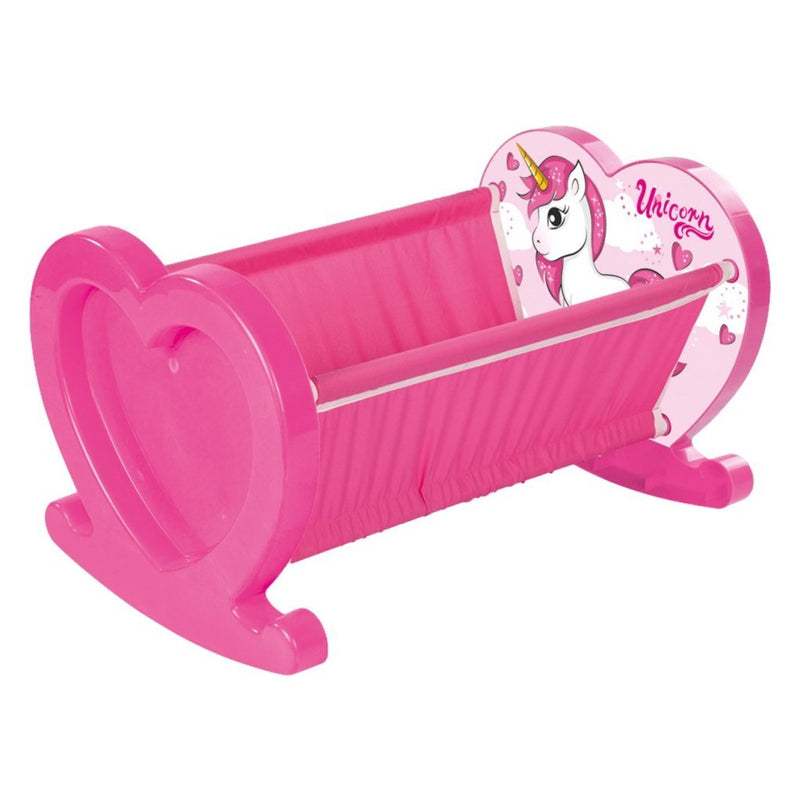 Load image into Gallery viewer, Dolu eenhoorn poppenwiegje roze