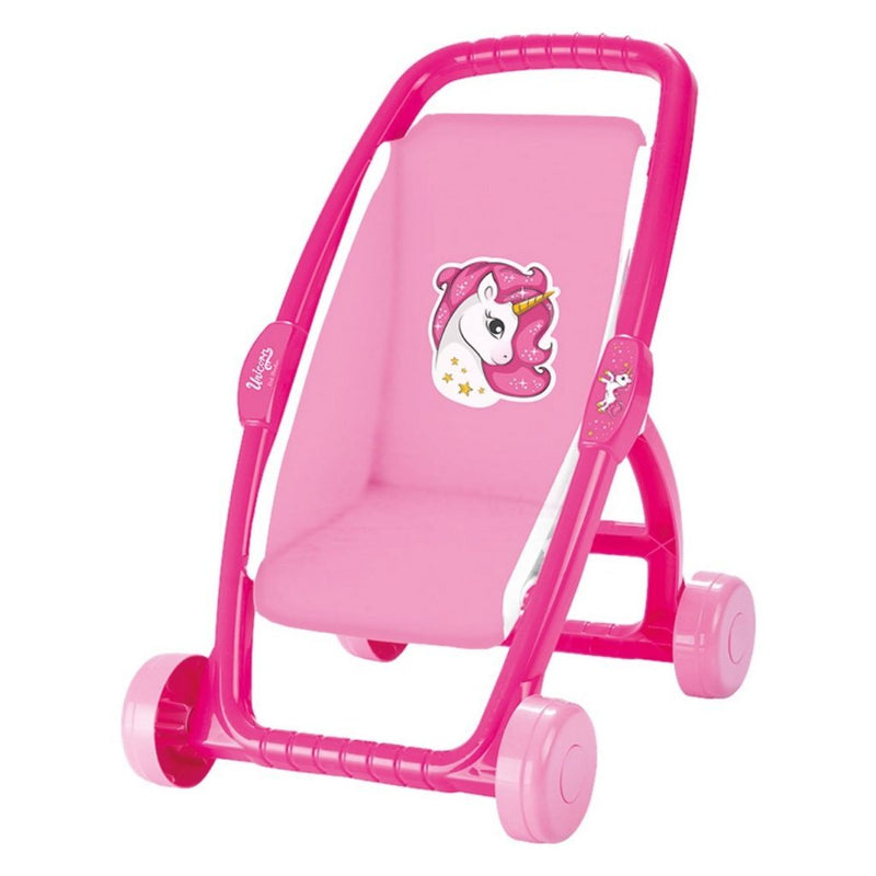 Load image into Gallery viewer, Dolu eenhoorn kinderwagen roze