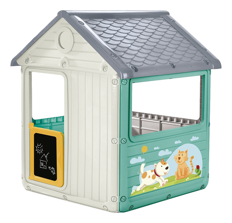Load image into Gallery viewer, Dolu Dolu 2612 Speelhuis Mijn Eerste Speelhuis Wit Blauw Geel