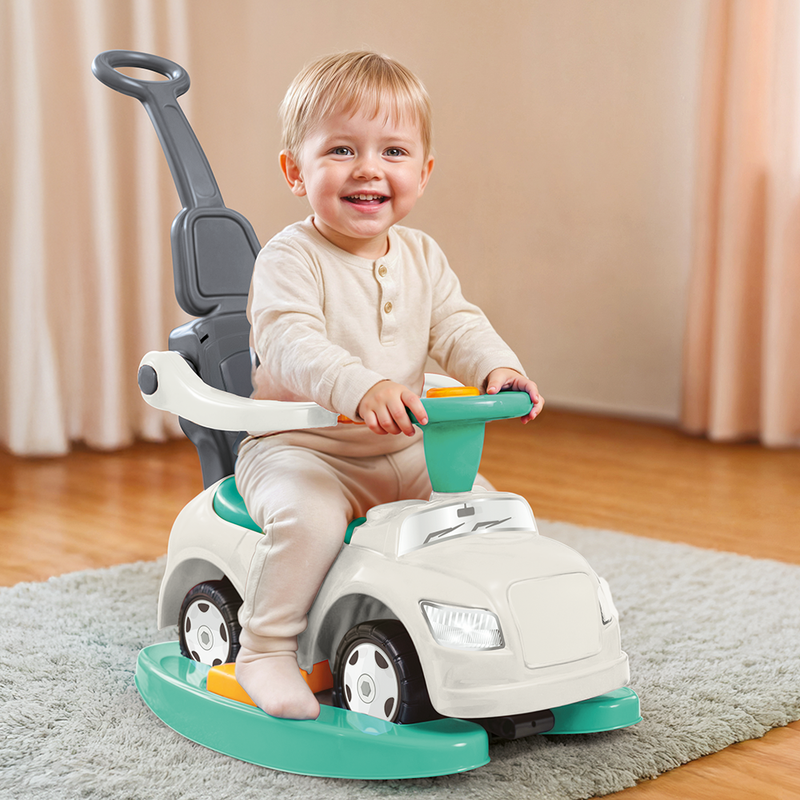 Afbeelding laden in galerijviewer, Dolu step car 4in1 meegroei loopauto met schommelstoel