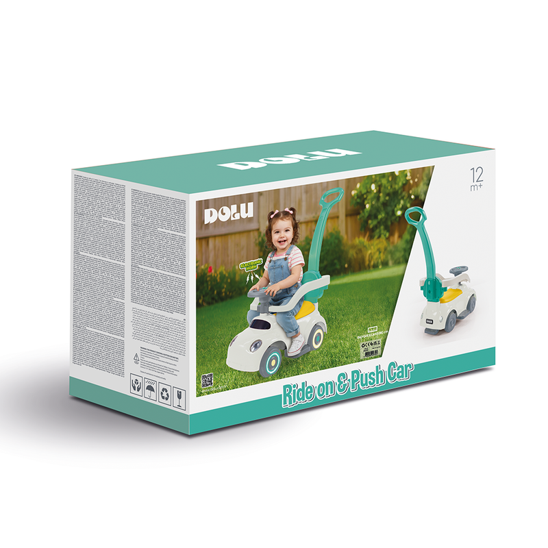 Afbeelding laden in galerijviewer, Dolu step car 4in1 meegroei loopauto met schommelstoel
