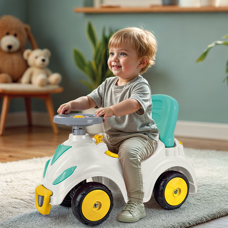 Afbeelding laden in galerijviewer, Dolu smile car loopauto geel blauw