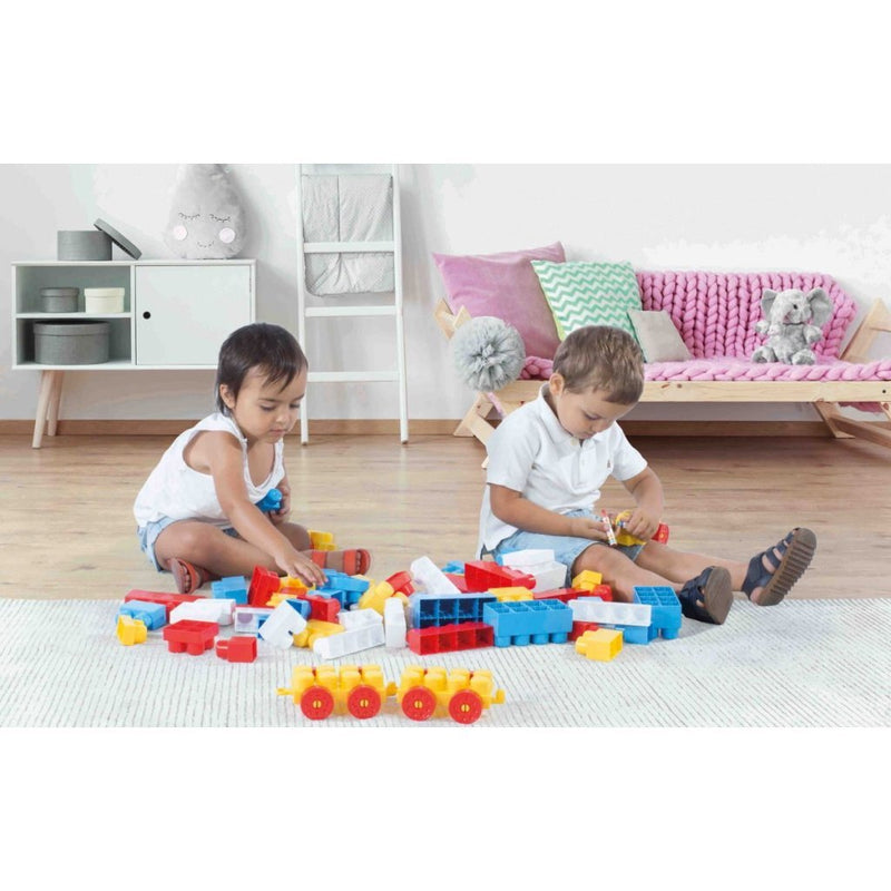 Load image into Gallery viewer, Dolu blokkentrein met 50 blokken