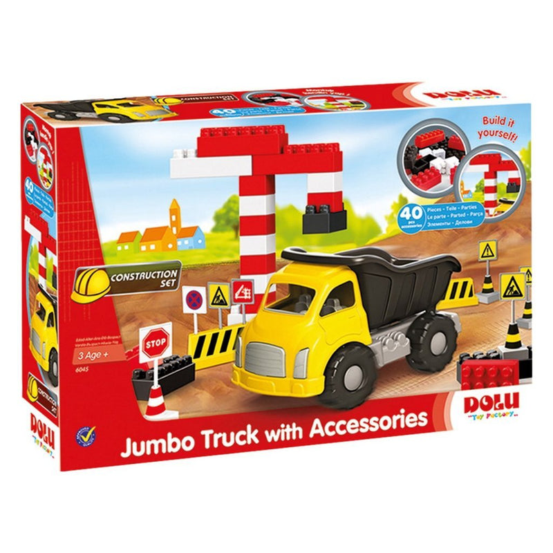 Load image into Gallery viewer, Dolu jumbo bouwtruck met accessoires 40-delig