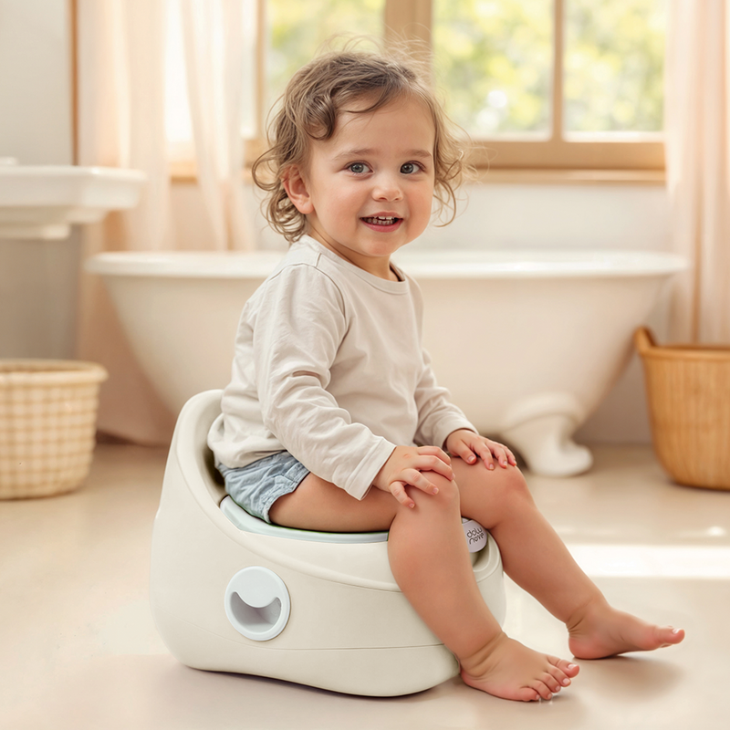 Afbeelding laden in galerijviewer, Dolu my size potty relax beige kindertoilet