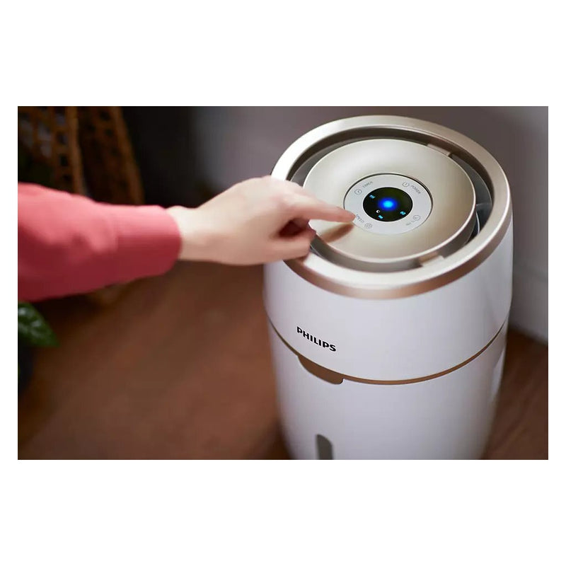 Load image into Gallery viewer, Philips hu4816 10 series 2000 luchtbevochtiger 4l wit champagne