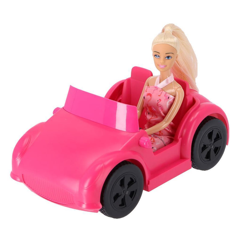 Load image into Gallery viewer, Fleur pop met auto roze