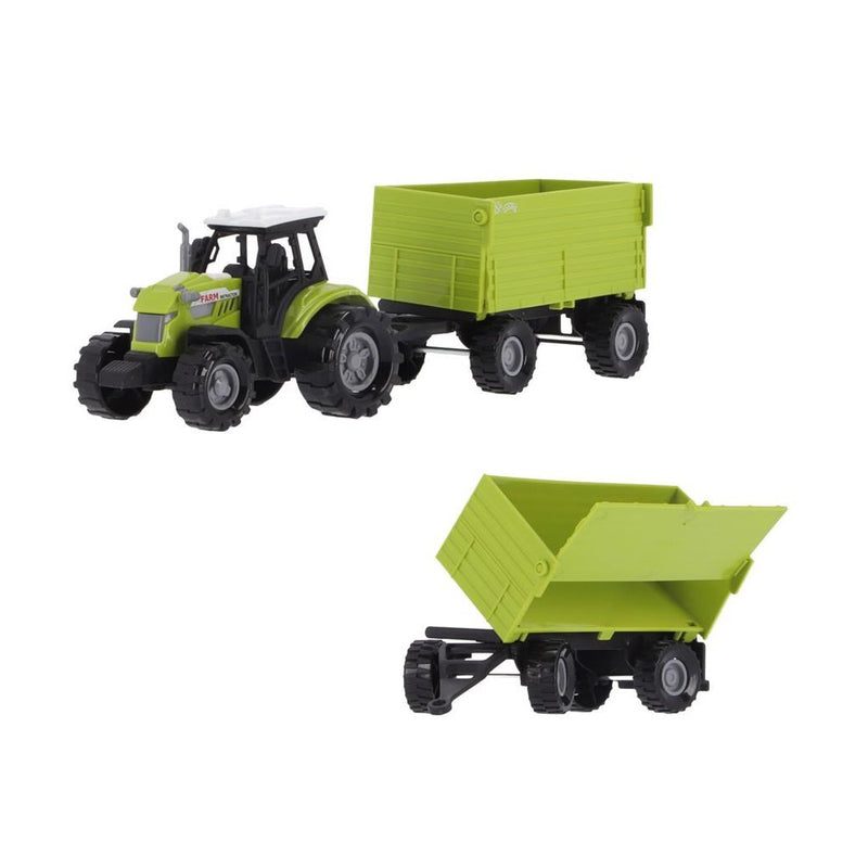 Load image into Gallery viewer, Overige merken tractor met aanhanger + licht en geluid