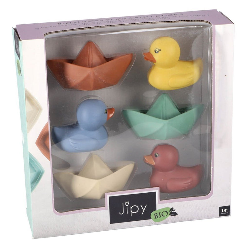 Afbeelding laden in galerijviewer, Jipy Jipy Bioplastic Badspeeltjes 6-delig