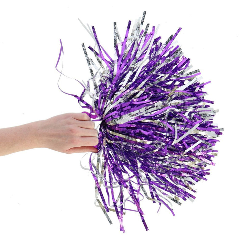 Load image into Gallery viewer, Overige merken pom poms 2 stuks paars zilver