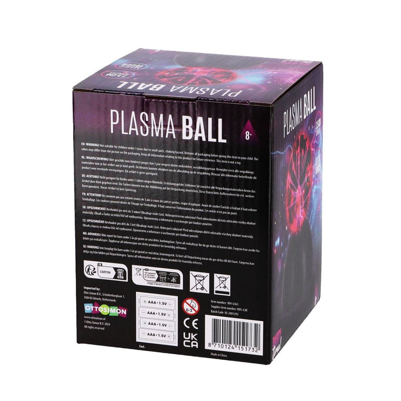 Load image into Gallery viewer, Overige merken party time plasma bol 7.5 cm zwart
