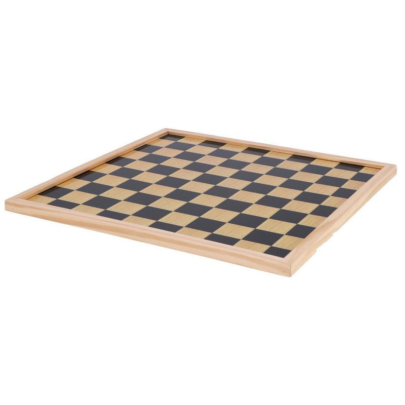 Load image into Gallery viewer, Overige merken houten dam-schaakbord 40x40 cm