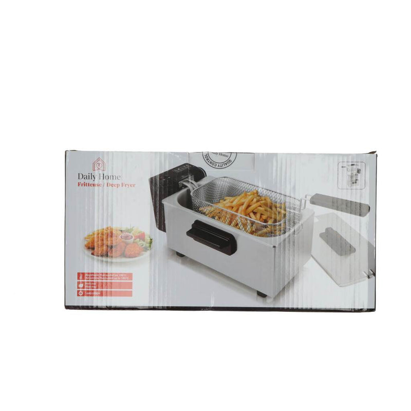 Load image into Gallery viewer, Daily home friteuse 3l rvs zwart