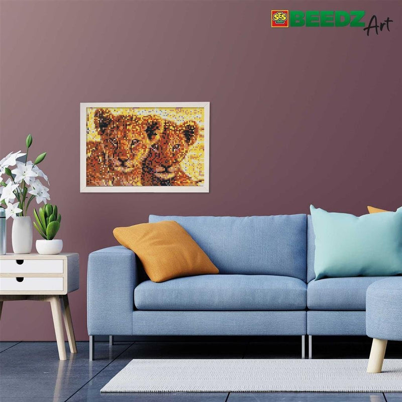 Load image into Gallery viewer, SES Creative BEEDZ Art Leeuwen welpen