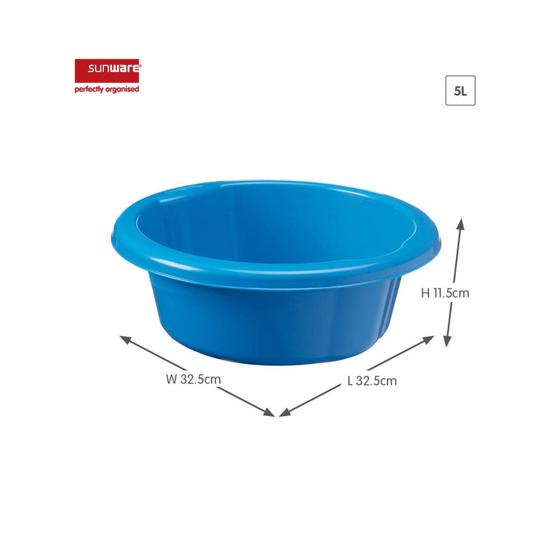 Afbeelding laden in galerijviewer, Sunware water-line afwasbak 5l blauw