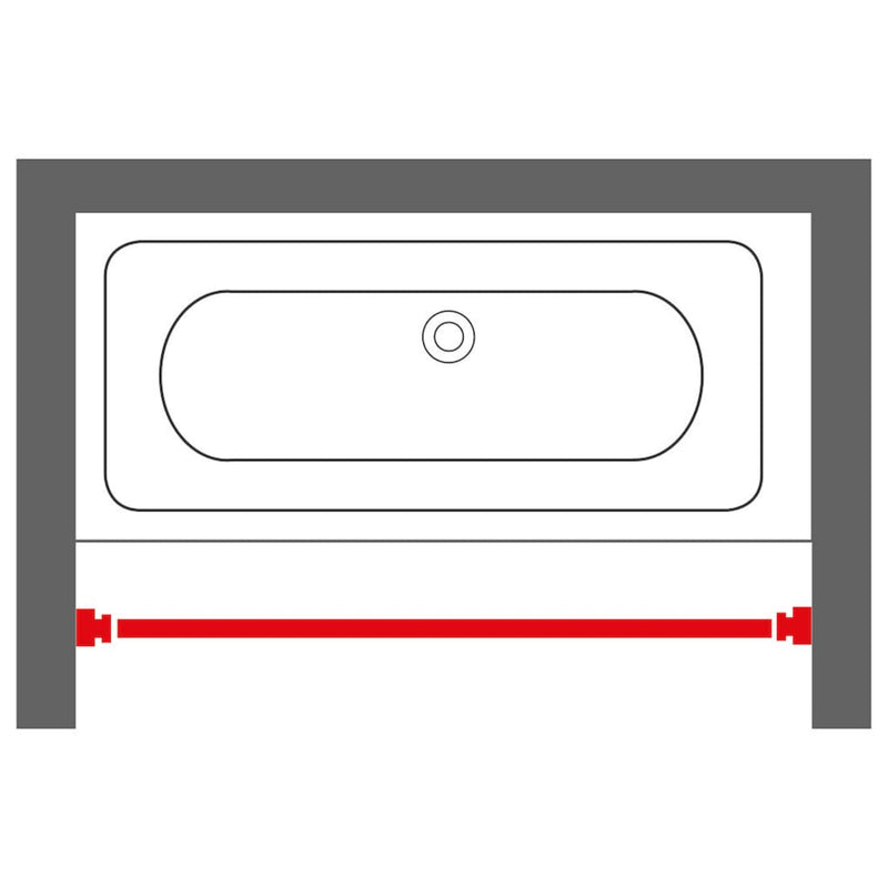 Load image into Gallery viewer, Sealskin douchegordijnstang telescopisch 155-255 cm mataluminium